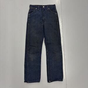 Vintage 60s Wrangler Blue Bell Dark Wash Western Jeans 24x26